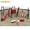 Children Rope Climbing Exercise Playground With Slide Sets