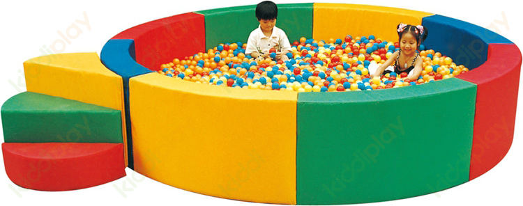 grey soft ball pit