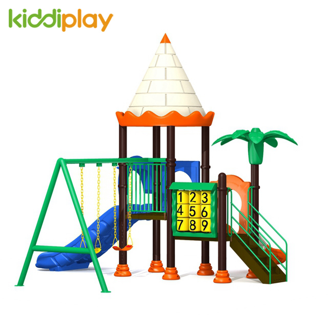 Kindergarten Small Outdoor Playground Plastic Castle Series Slide