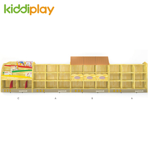Preschool Solid Wood Classroom Storage Cabinets