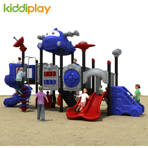 Kids Airport Series Game Plastic Slide Outdoor Playground Set