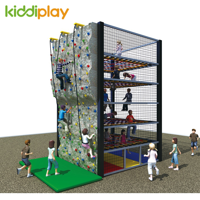 Large Customized Indoor Crystal Palace Climbing Wall for Children Playground