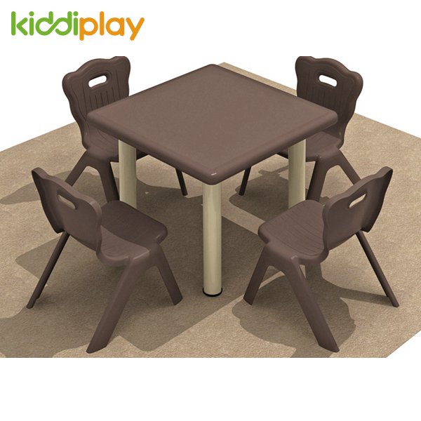 High Quality Colorful Kids Plastic Square Table