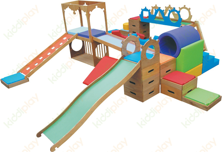 wooden play tunnel