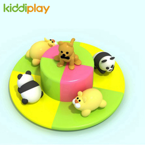 Indoor Electric Motion Soft Toys Merry Go Round Playground Accessories