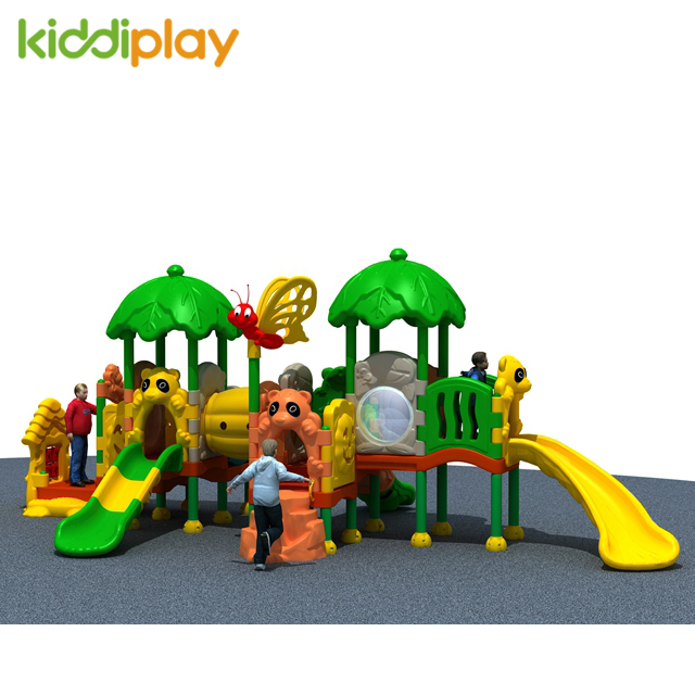 Kiddi Play Commercial Plastic Series Combination Slide Outdoor Playground