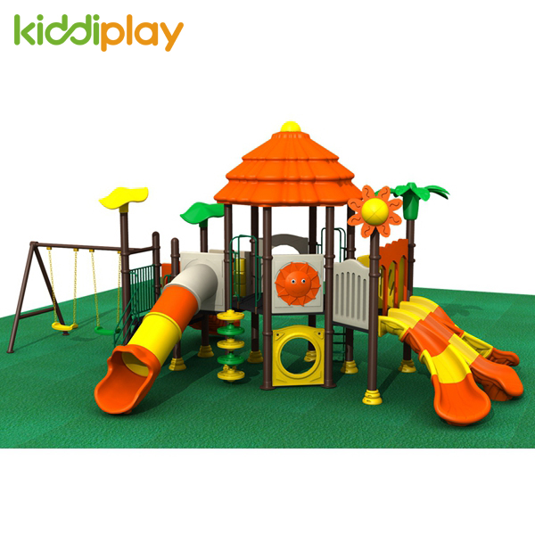 Backyard Discovery Plastic Slide Play Swing Set Playground Sets for