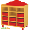 Kindergarten Furniture Kid Toy Storage Cabinet With Box