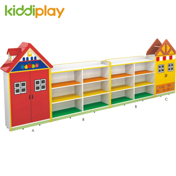 Kindergarten Furniture Melamine Particle Board Cartoon Design