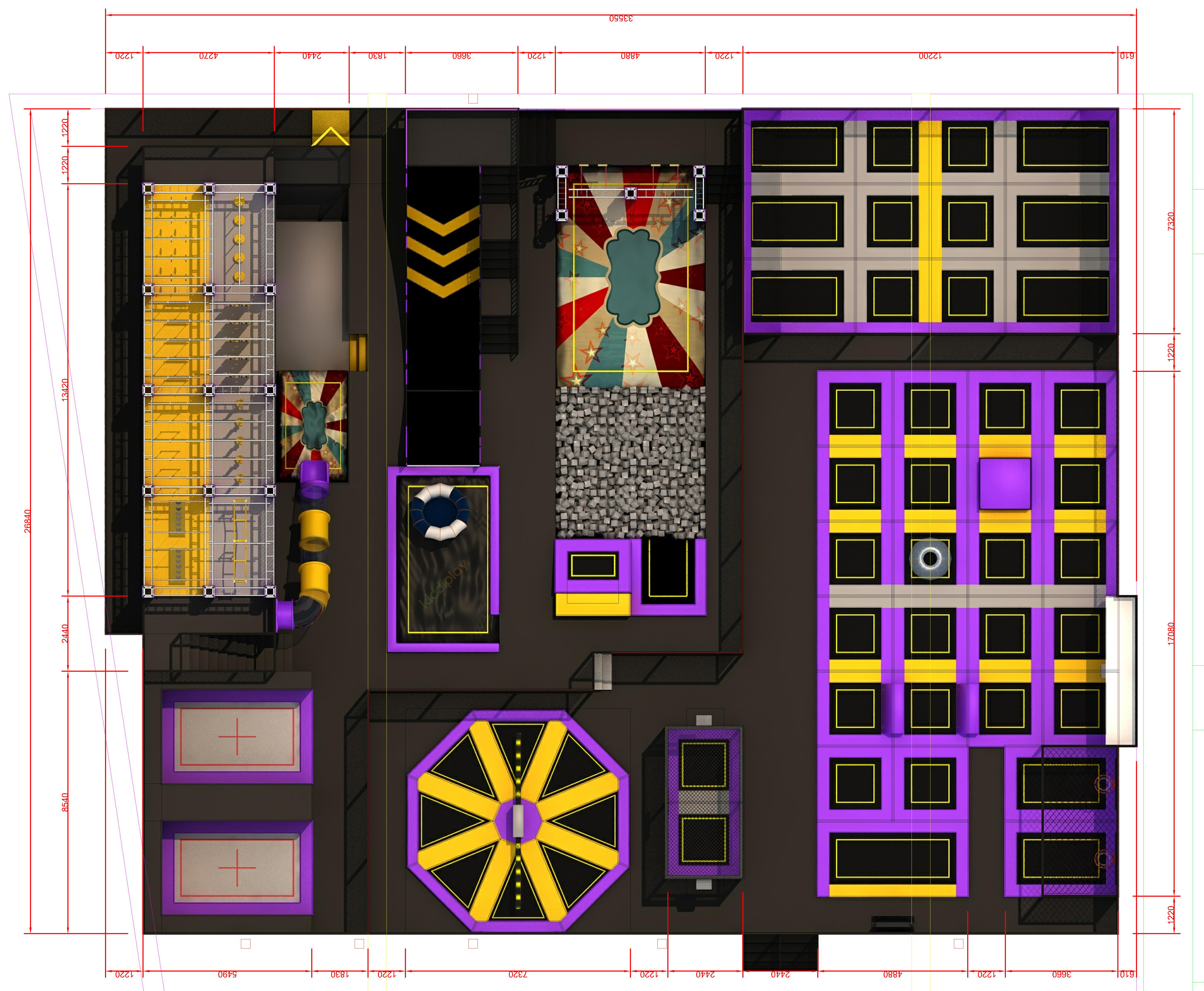 Commercial Indoor Trampoline Park Las Vegas