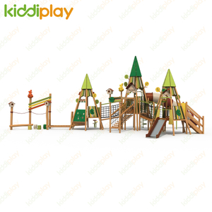 Professional made china supplier outdoor playground kids funny park slide wood playground