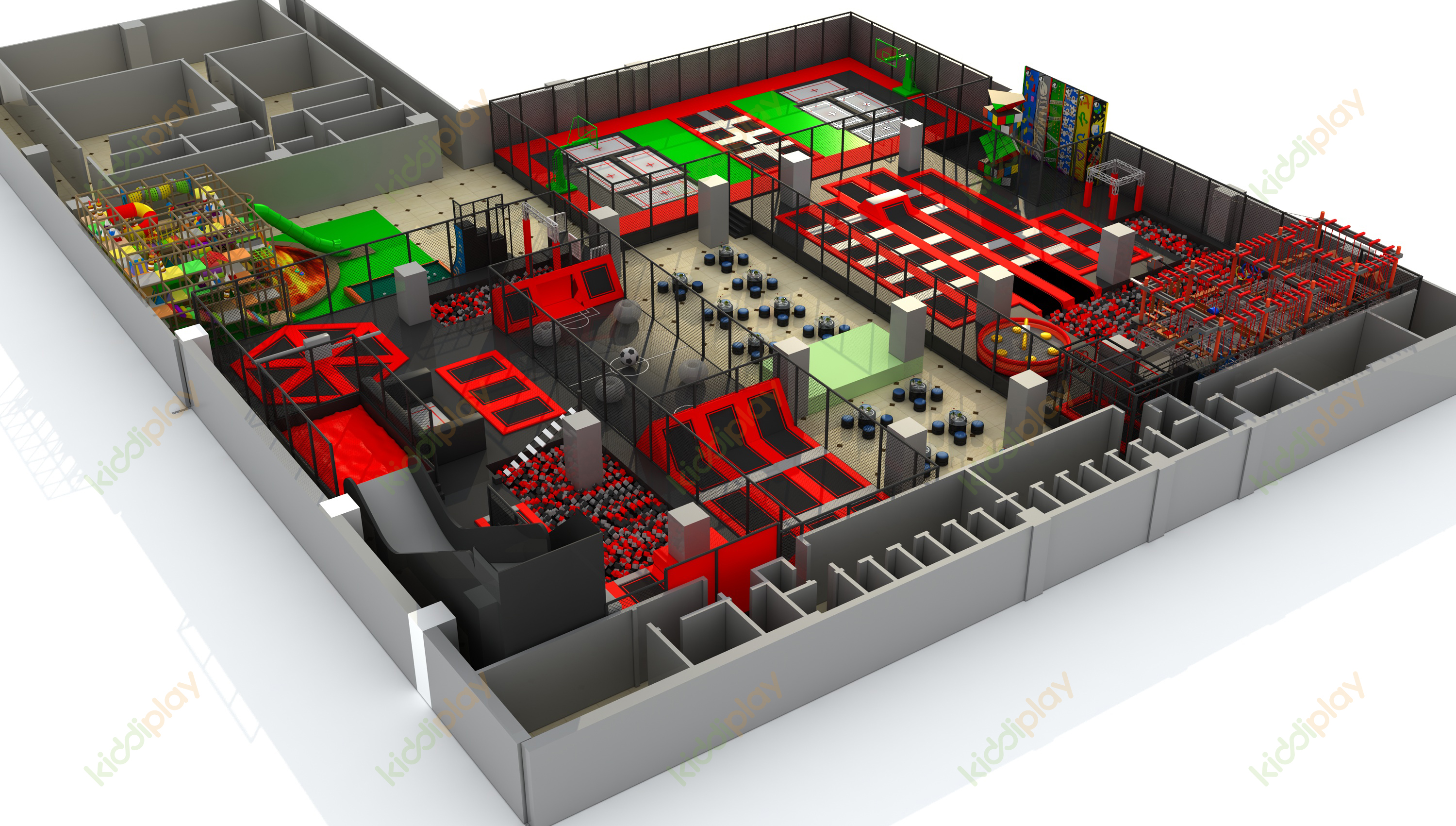 Kiddiplay Commercial Kid Indoor Jump Park