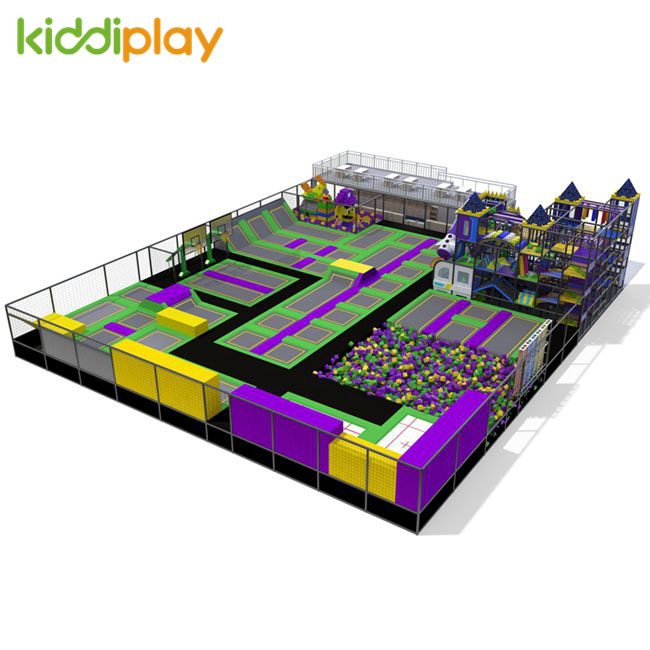 KD11071C Naughty Castle And Rest Area Combined in The Large Trampoline Park