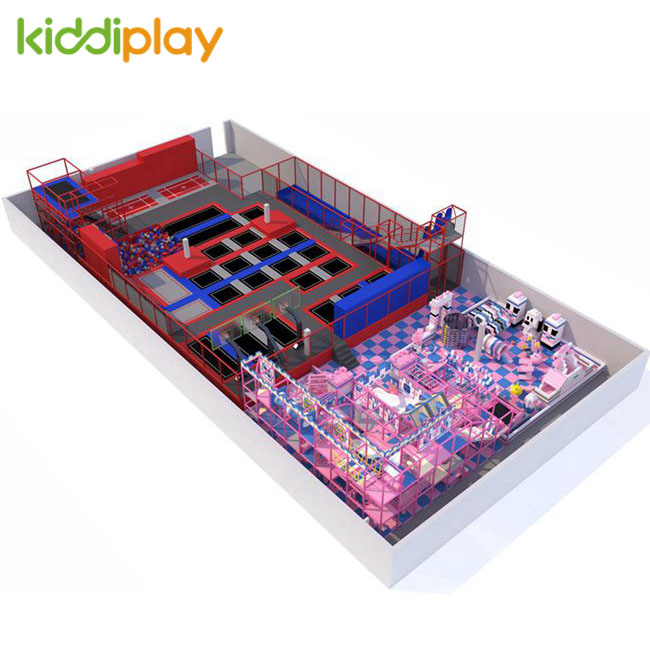 Various New Games Included Large Children Amusement Indoor Trampoline Park