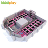 KD11033C Theme Trampoline Park with zip line parkour foam pit building blocks. 