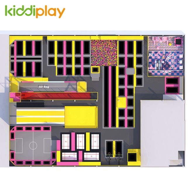 KD11082A Newest Design And Hot Popular Trampoline Park Center