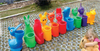 Kids Plastic Toy Garbage Bin for Kindergarten