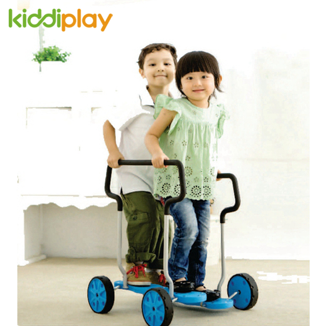 Children Game Double Tandem Bicycles Plastic Toy