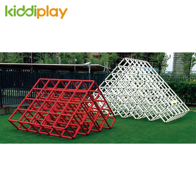 High Quality Kids Iron Pyramid Climbing Cube Game Outdoor 